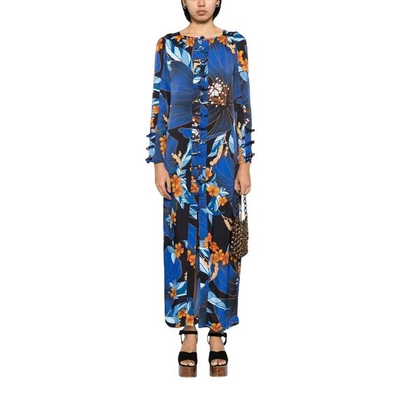 FARM Rio Pietra Midi Kimono Dress Size XXS - Picture 1 of 9